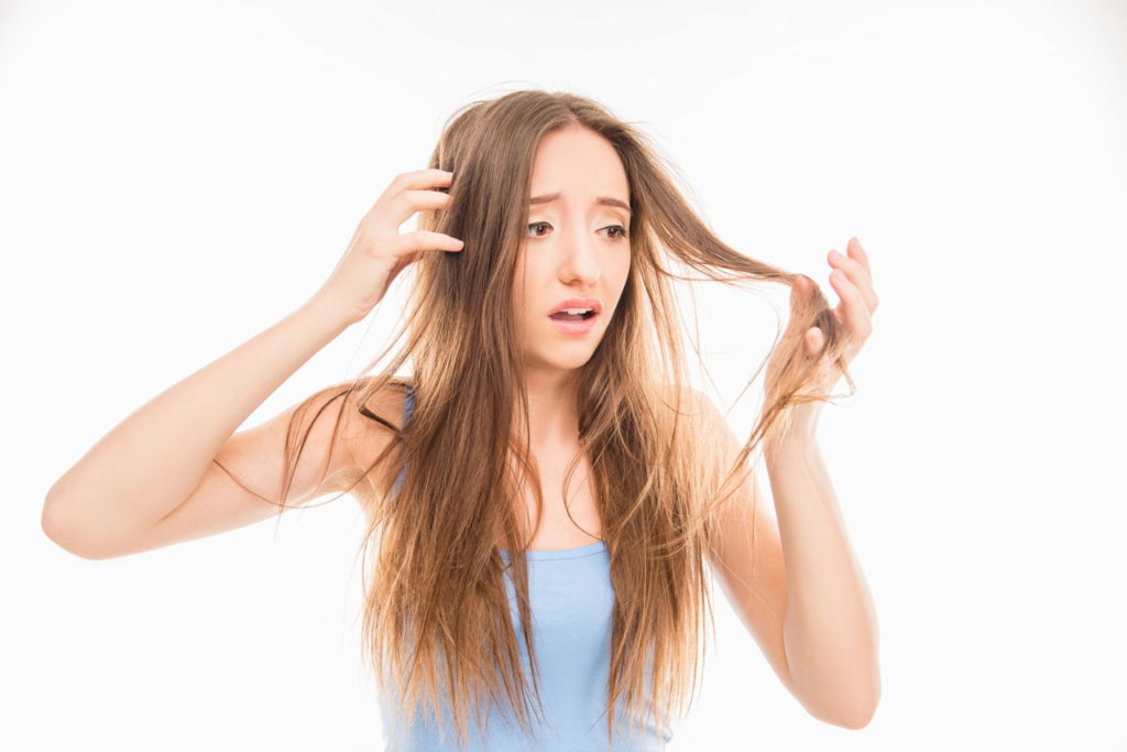 علاج تقصف الشعر الشديد بدون قص